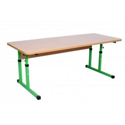 2-seat children table without a shelf, adjustable, height groups №1-3